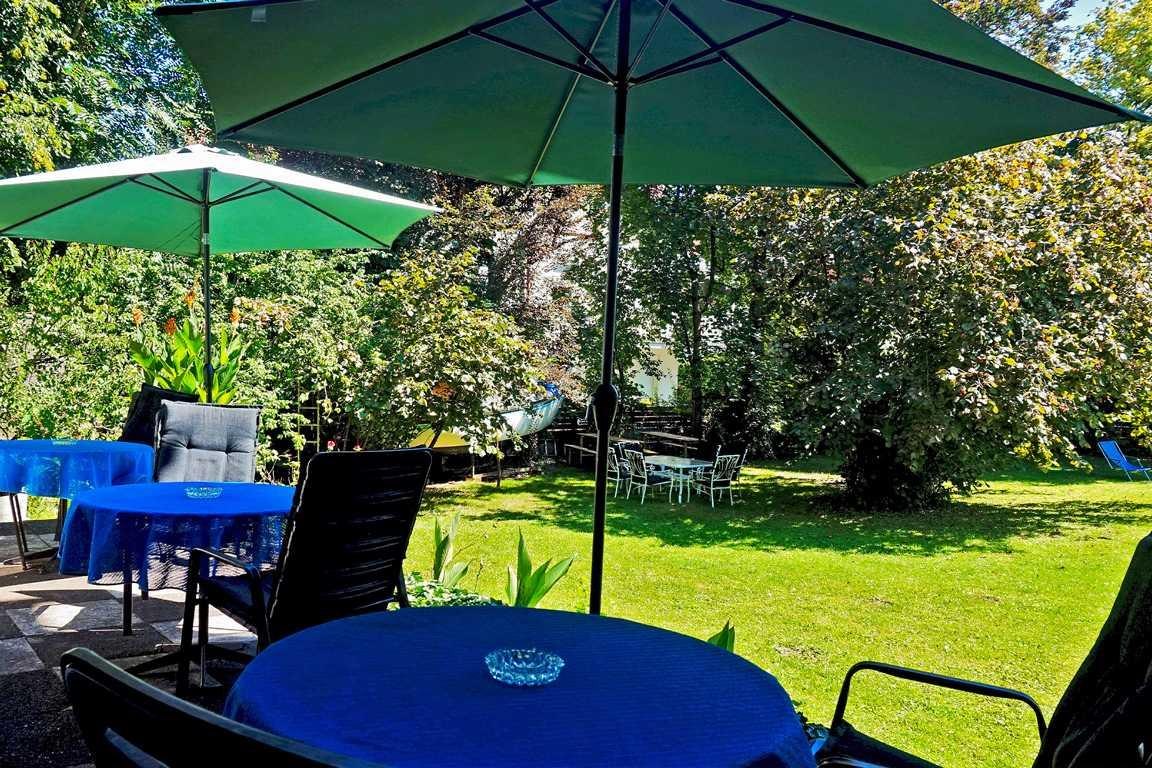 Seer&ouml;sl u Terrasse - Gartenseite