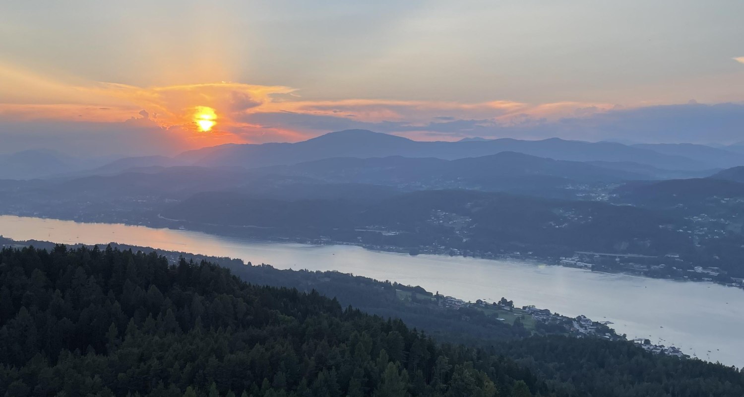 Sonnenuntergang am W&ouml;rthersee, &copy; Drauweg Appartements
